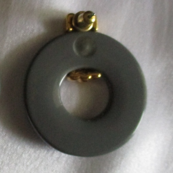 MONET GREY AND GOLD EARRINGS - Picture 3 of 3